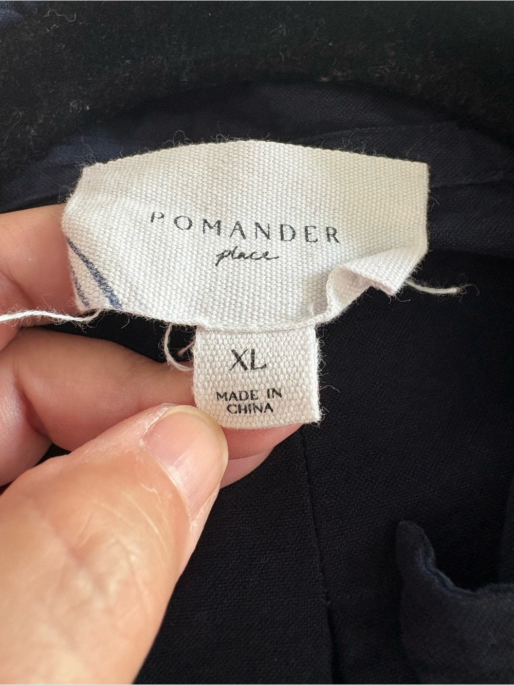 Tuckernuck Pomander Place Navy Polly Dress XL - Picture 2 of 2